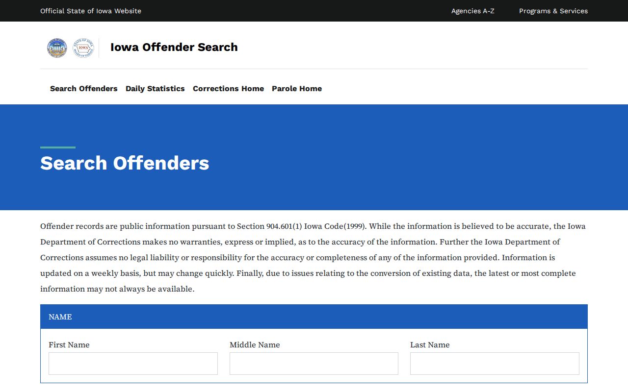 Marshalltown residents directory Iowa corrections search